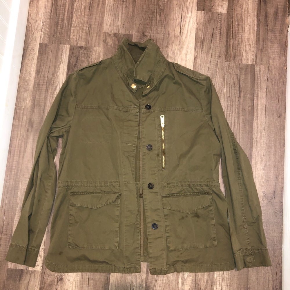 Olive green utility jacket size large